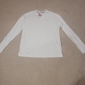 Women Nike white running long sleeve